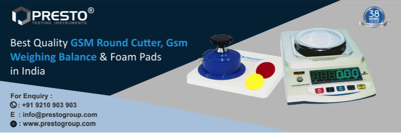 Best Quality GSM Round Cutter, GSM Weighing Balance & Foam Pads in India